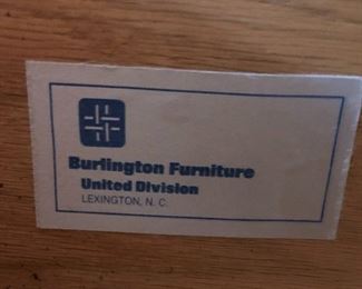 Mid-Century Modern Burlington Furniture Asian Faux Bamboo Wicker Gentleman's Chest: 61Hx38Wx19D