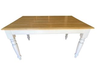 Country Style Dining Table with 2 Drawers
