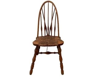 Antique Windsor Chair with Rush Seat