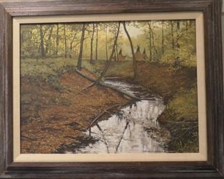 Indian Creek Camp by John Russell Thomasson (name is correct)