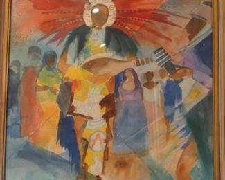 Untitled watercolor by Caroline Shelton