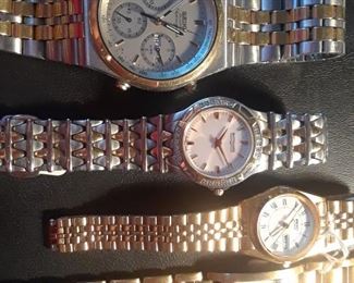 Seiko, Timex, Ann Klein, and Wittenauer watches
