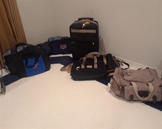 Some of the travel totes and wheeled luggage