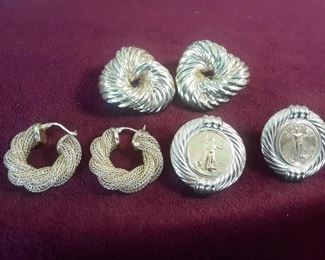 14k earrings. Pierced.