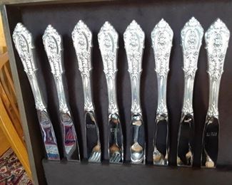 Sterling flatware service for eight