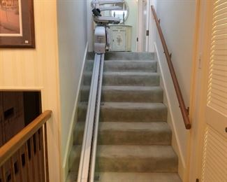 Two separate stair chairs for split level house. Acorn brand. Or buy just one if you have a short flight of stairs.