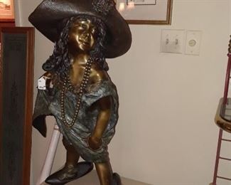 Small girl playing dress up - Life size toddler. (Beads added by owner)