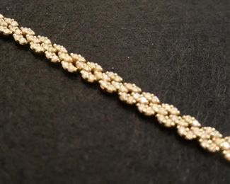 Custom designed diamond bracelet.  Appraisal with purchase.