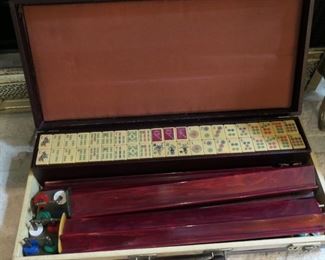 Mahjong set in case