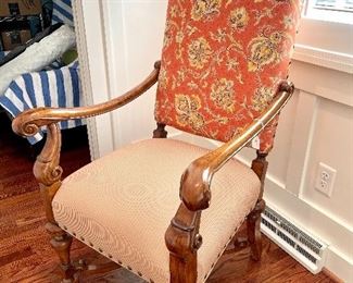 Pair of custom covered chairs