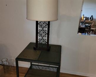 Side tables and lamp