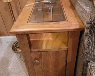 $35.00, Oak side table VG condition