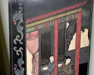 Asian screen, six (6) panels