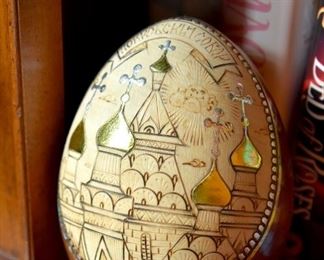 wooden Russian egg