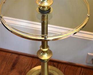 lamp with glass table