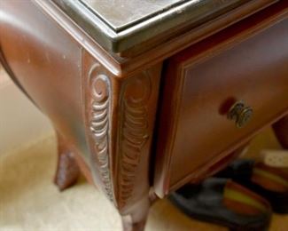 marble top night stand