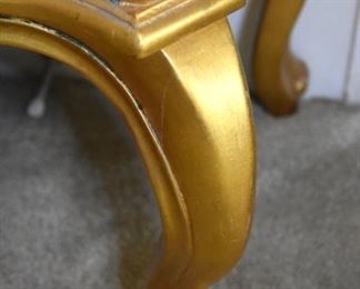 gold chest leg detail