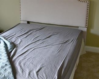 bed, upholstered headboard