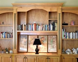 books, art, collectibles (built-in case not for sale)