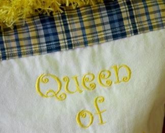 cloth tote, "Queen of Yellow"