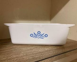 Vintage Corningware blue cornflower loaf pan