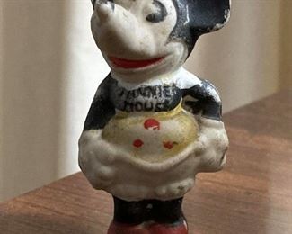 Early rare Disney Minnie Mouse bisque figurine. 1930s