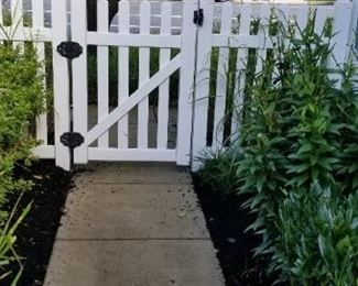 Limited amount of vinyl fencing with gates