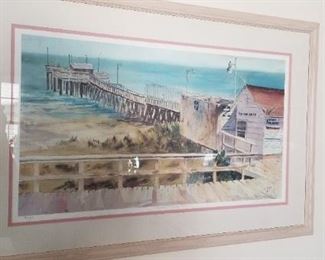 Avalon Fishing Pier by Doris Zogas number 14 of 600; dated 1987