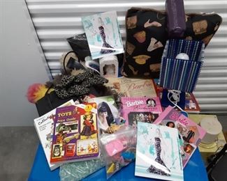 Barbie Memorabilia, Lamp, Glamor Pillow, Misc. Items