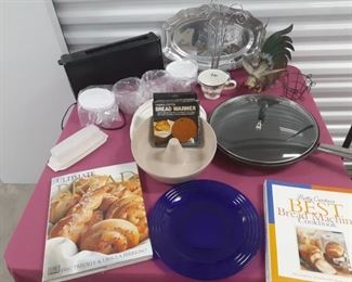 Fry Pan w Lid, Toaster, Rooster, and More