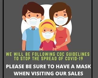 Please be sure to have a mask when visiting our sales. Thank You.