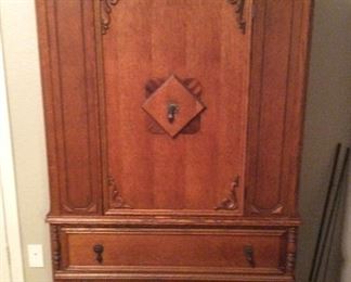 oak armoire