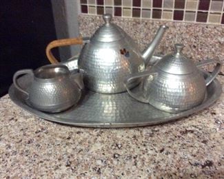 aluminum tea set