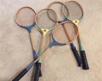 Vintage tennis rackets