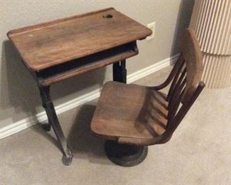 Child’s desk and chairs