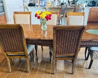 19.   Schnadig • Portofino dinning room table with chairs • $795