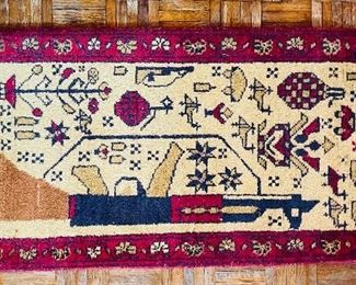 46.   Handmade in Tibet • wool • 45"x21" • $195