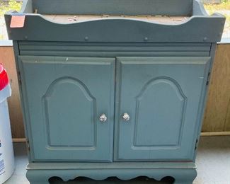 41.   Colonial wash stand • 32"Hx34"Wx17"D • $56