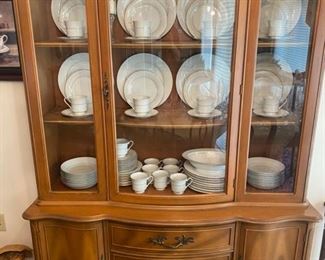 Lenoir/Broyhill China Cabinet - 71"H x 50"W x 17"D - $150  