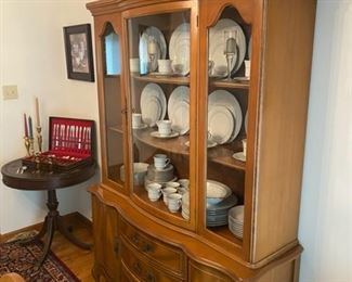 Lenoir/Broyhill China Cabinet - 71"H x 50"W x 17"D - $150  
