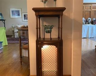 Lighted Curio Accent Pedestal 