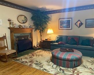 Upholstered Round Ottoman - 42"Dia. - $80  