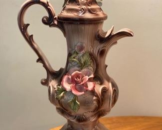 Capodimonte Pitcher W/Lid