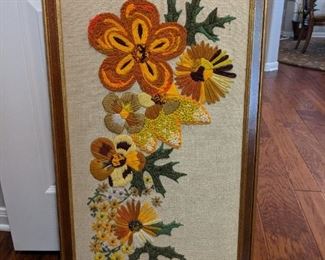 Vintage Crewel Embroidery