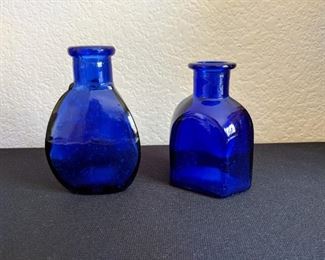 Blue Glass Vases