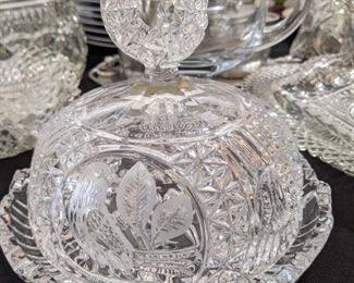 Leaded Crystal Covered Dish