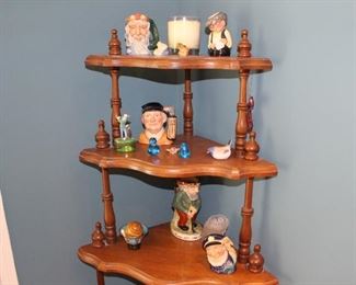 Walnut eterge and collectibles