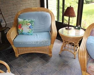 Porch furniture ready to use