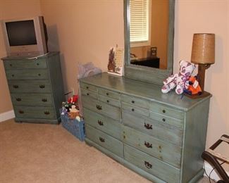 "antiqued" chest and dresser