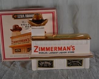 Liquor advertising Zimmerman's whiskey, etc